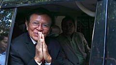 Der ehemalige Vorsitzende der Nationalen Rettungspartei Kambodschas, Kem Sokha, in Phnom Penh, Kambodscha,