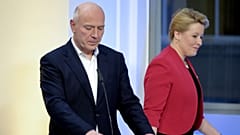 Kai Wegner, a CDU berlini vezetője, a választás nyertese és Franziska Giffey SPD-s főpolgármester