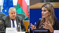 Adları "Katargate" rüşvet skandalına karışan Avrupa parlamentosu milletvekilleri Marc Tarabella (solda) ve Eva Kaili (sağda)