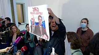 Протест в парламенте Грузии