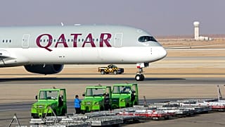 A Qatar Airways gépe