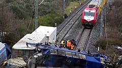 Aftermath of Greek train crash.