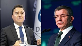 Ali Babacan (solda) Ahmet Davutoğlu