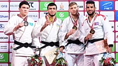 Nils Stump, Magdiel Estrada, Murodjon Yuldoshev, Daniyar Shamshayev