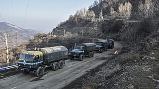 Karabağ'da görev yapan Rus barış gücü (arşiv)