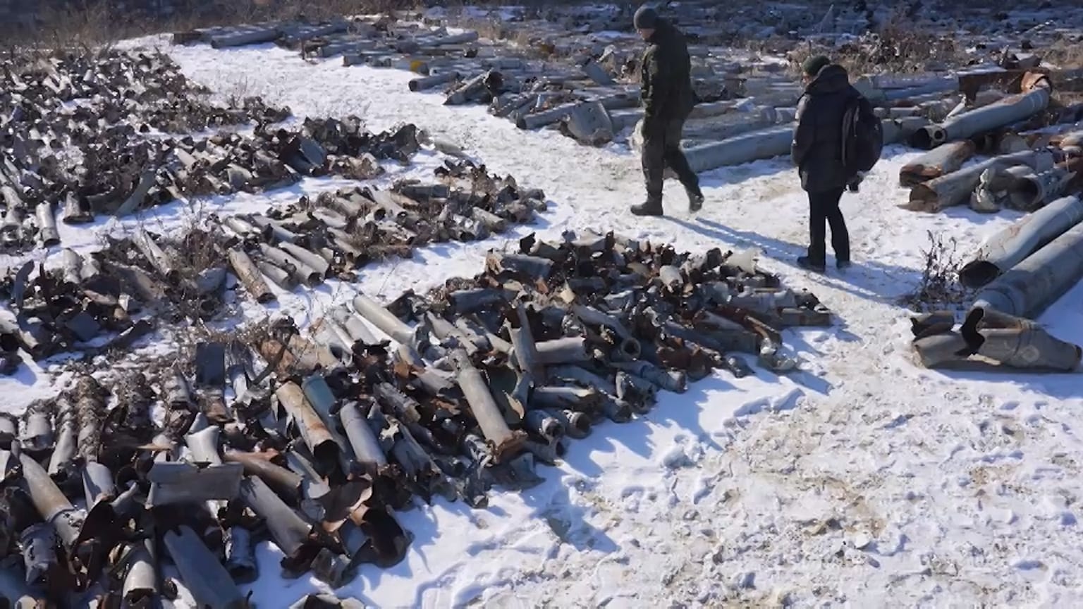 Le cimetière des missiles russes, près de Kharkiv en Ukraine, 2023