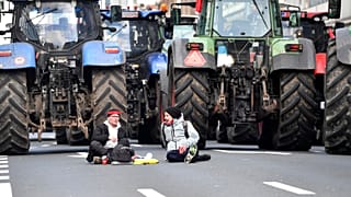 Belçikalı çiftçilerden protesto