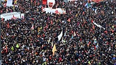 Protest gegen die Rentenreform in Frankreich