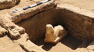 اكتشاف تمثال لأبو الهول بجوار معبد دندرة بقنا