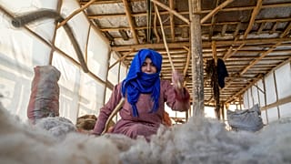 Mujer trabajando.