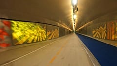 Blick in den Bybanen-Tunnel
