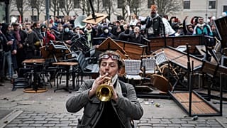 Акция протеста в Лионе 