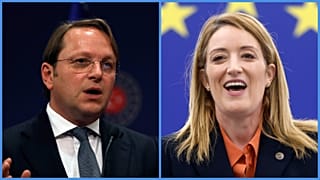 Várhelyi Olivér és Roberta Metsola