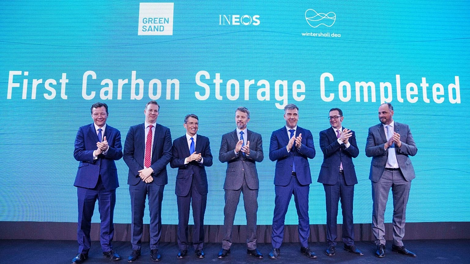 A Greensand projekt átadóünnepsége Dániában 2023. március 8-án