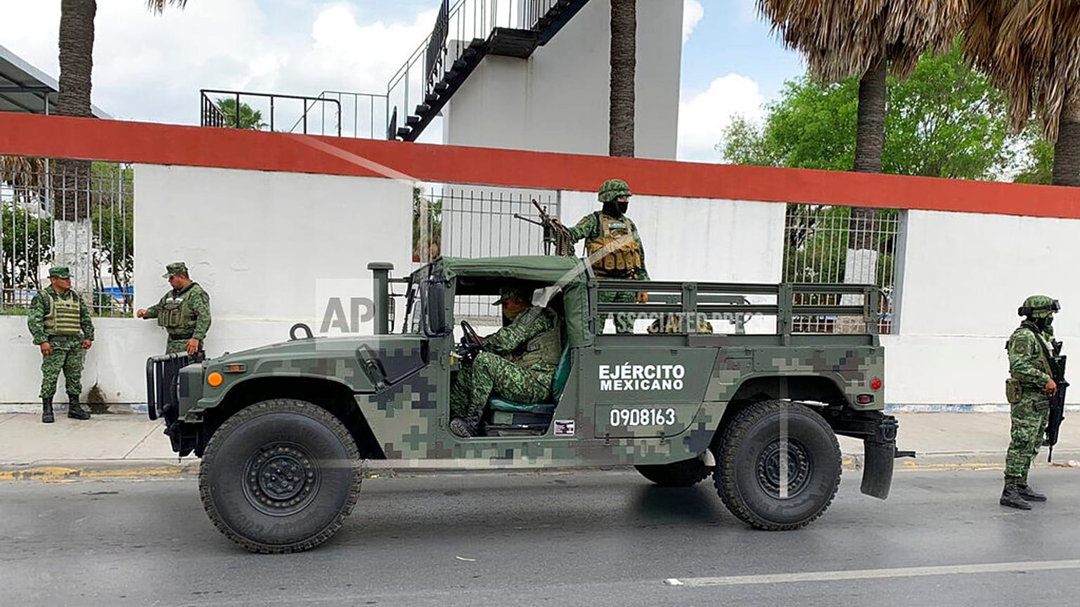 Mexican army soldiers prepare a search mission for four U.S. citizens kidnapped by gunmen at Matamoros, Mexico, Monday, March 6, 2023