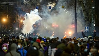 Összecsapások a grúz fővárosban