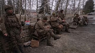 Ukrainische Soldaten in Tschassiw Jar