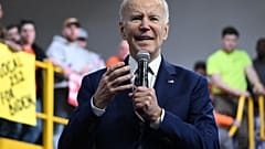 Joe Biden a bemutatja a költségvetési javaslatát a 2024-es évre Philadelphiában 3023. március 9-én