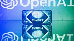 Screens displaying the logos of OpenAI and ChatGPT in Toulouse, January 2023