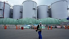 Szennyvíztartályok a fukusimai atomerőműben.