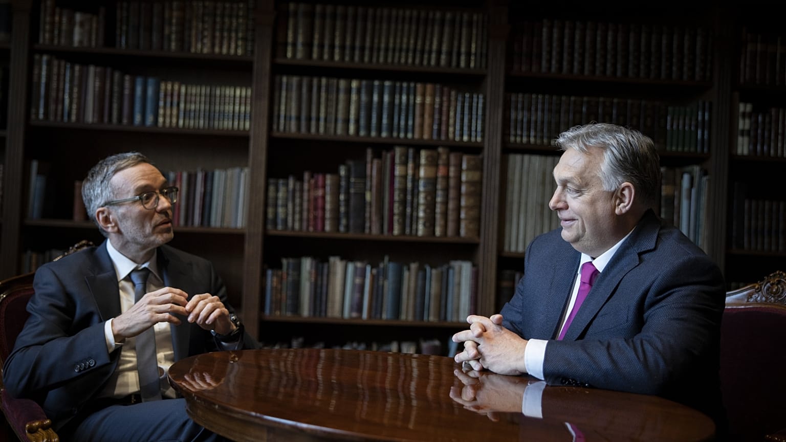 Orbán Viktor és Herbert Kickl megbeszélése a Karmelita kolostorban 