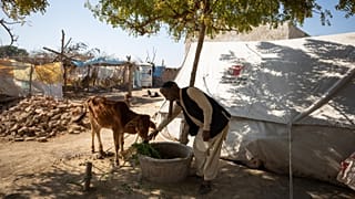 Bashir Ahmad is a vegetable seller from Khairpur, Sindh. His house was destroyed in the floods.