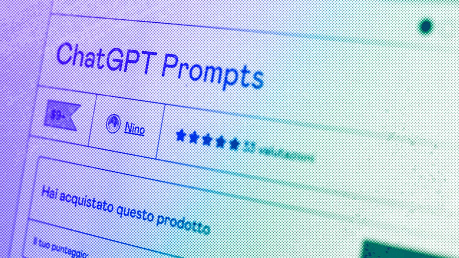 ChatGPT prompt on a computer.