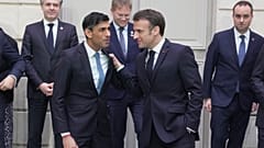 Macron és Sunak Párizsban