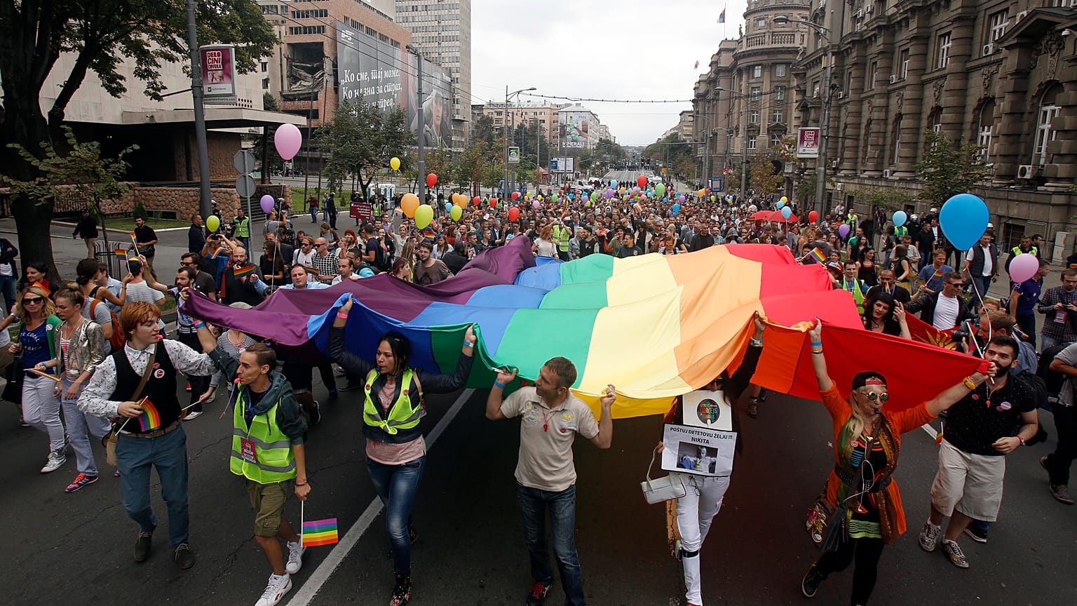 Gay Pride in Belgrad, Serbien, 2015