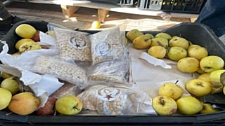 حبوب الكبتاغون داخل شحنة التفاح