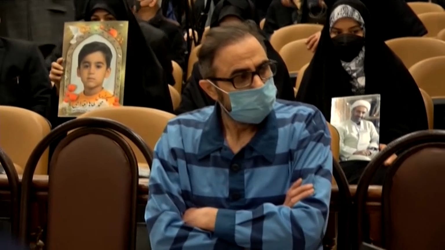 Habib Chaab dans un tribunal iranien le 18 janvier 2023.