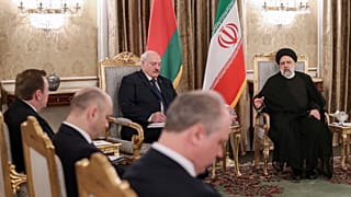 A belarusz elnök Teheránban 2023. március 13-án
