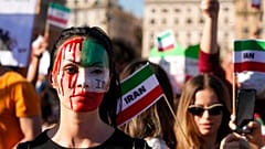 Manifestation en soutien aux Iraniennes, le 29 octobre 2022, Rome, Italie