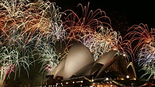 Fireworks light up the night sky above the Sydney Opera House for the APEC summit in Sydney, Australia, Saturday, Sept. 8, 2007.