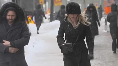 Ungemütliches Wetter in Stockholm in Schweden