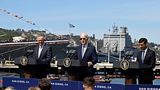 Australiens Regierungschef Albanese, US-Präsident Joe Biden und Großbritanniens Premier Sunak