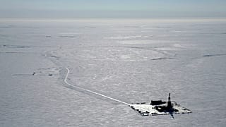 Лагерь разведочного бурения на предполагаемом месте реализации нефтяного проекта Willow на Аляске
