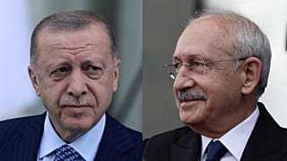 Turkish President Recep Tayyip Erdogan (left), presidential candidate of the opposition, Kemal Kilicdaroglu (right)