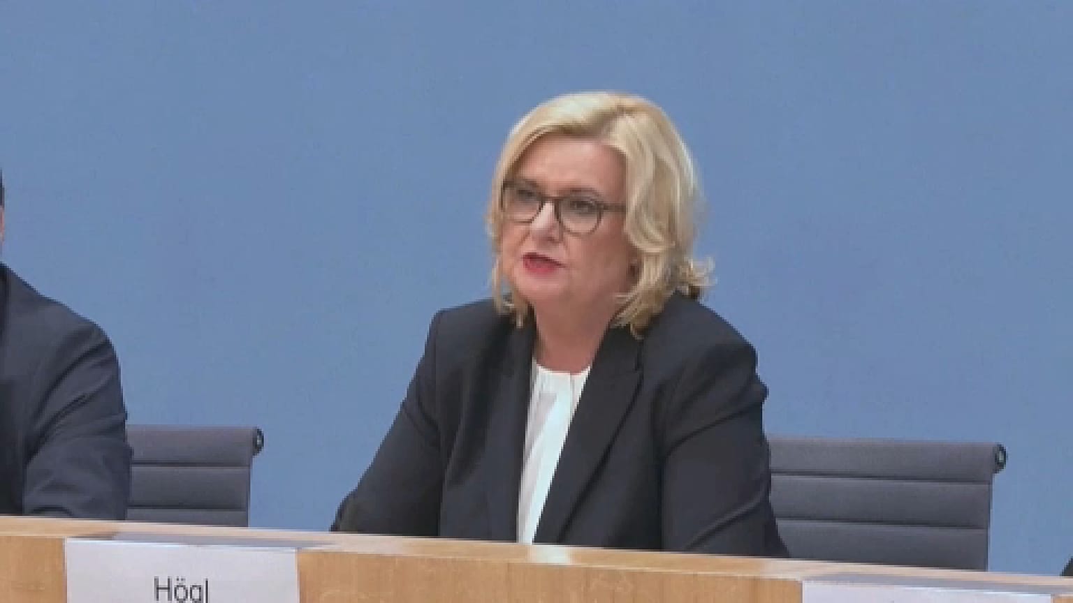 Eva Högl durante la sua dichiarazione al Bundestag. (Berlino, 14.3.2023)