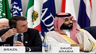 صورة أرشيفية لبولسونارو بجانب ولي العهد السعودي الأمير محمد بن سلمان