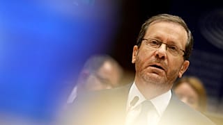 Le président israélien Isaac Herzog au Parlement européen, à Bruxelles, en Belgique, le 26 janvier 2023.