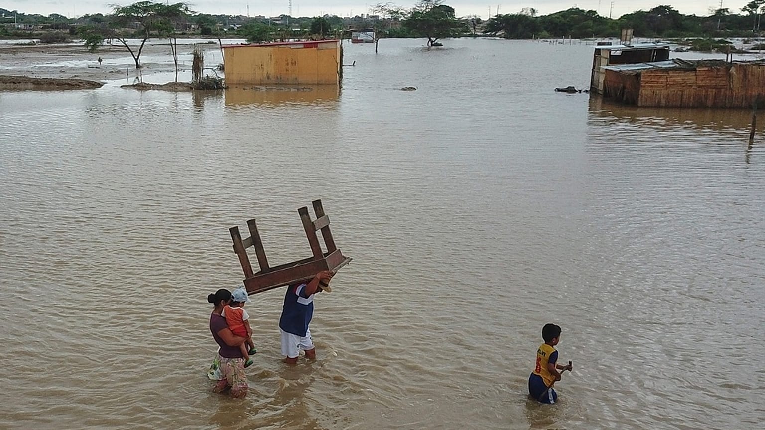 Inundaciones del ciclón Yaku en Perú