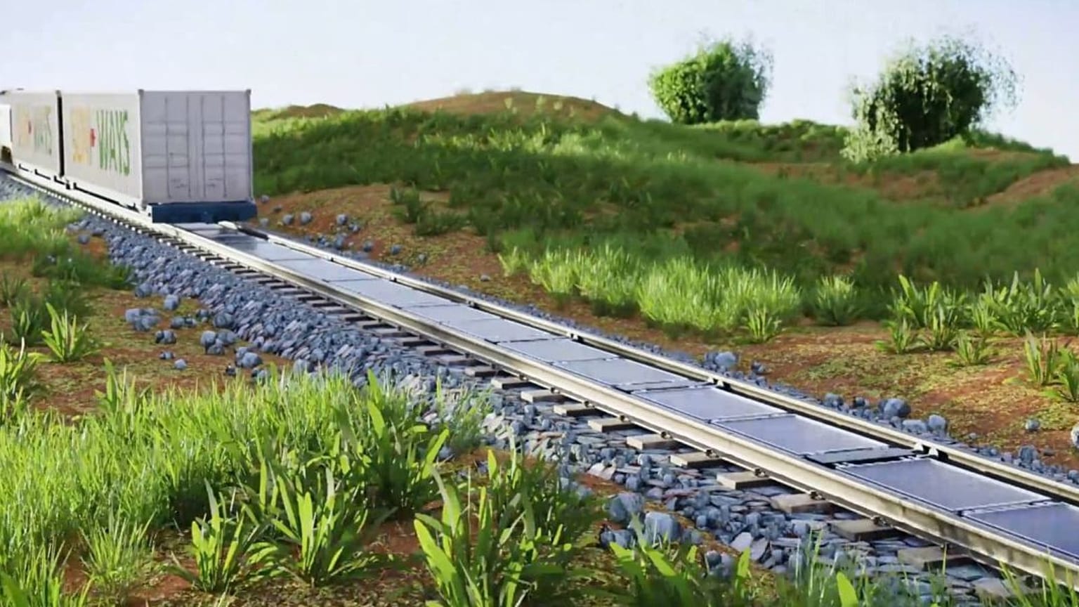 Es la primera vez que se desarrolla un sistema desmontable para instalar paneles solares en las vías del tren.