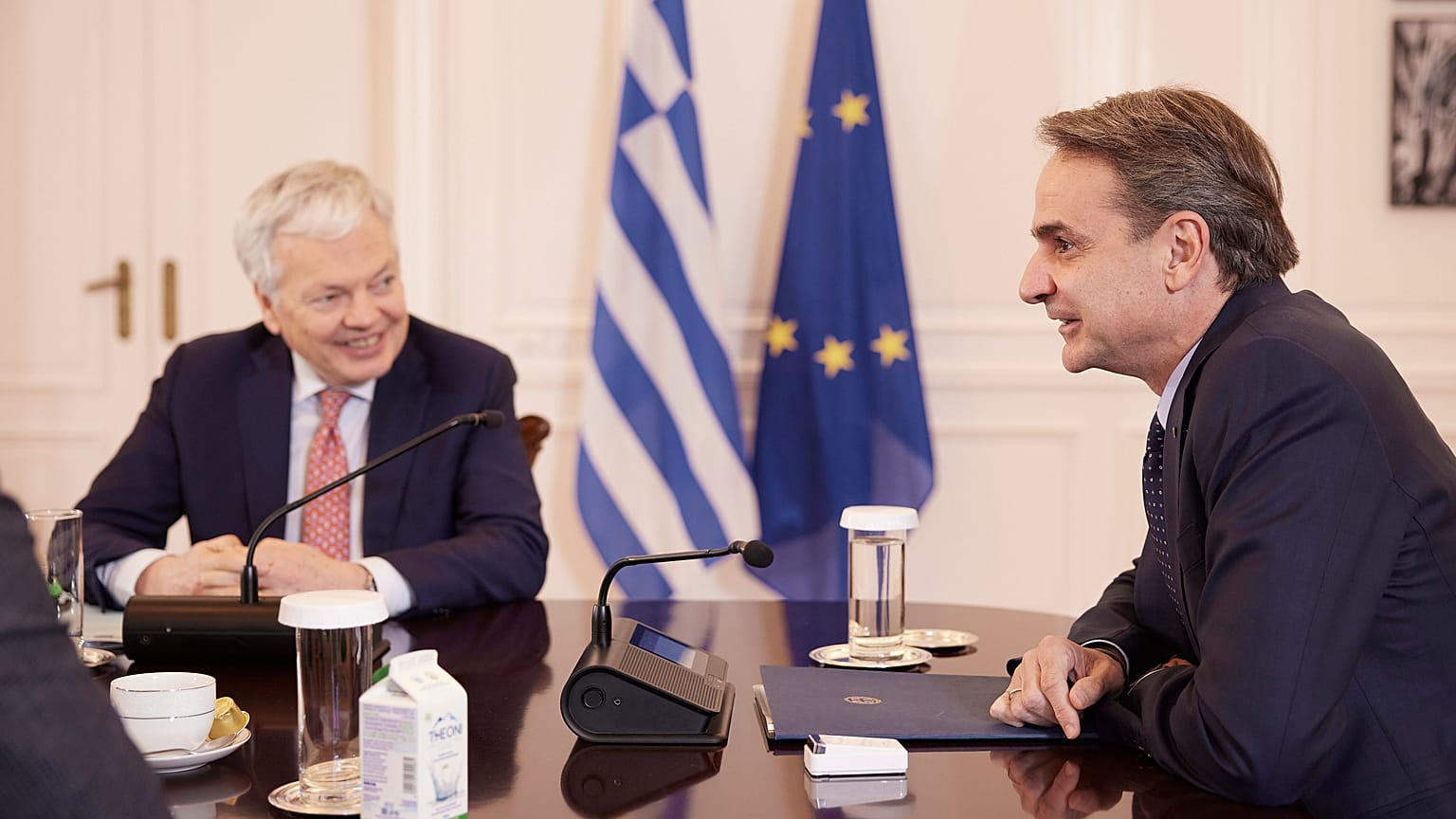 Συνάντηση Κυριάκου Μητσοτάκη - Νιτντιέ Ρέιντερς