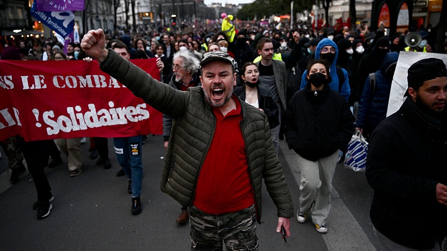 Manifestantes concentraram-se na Praça da Concórdia, em pleno centro de Paris