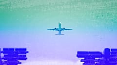 An aircraft as it takes off at Roissy-Charles de Gaulle Airport, north of Paris, August 2018