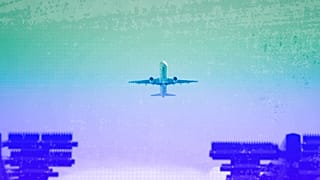 An aircraft as it takes off at Roissy-Charles de Gaulle Airport, north of Paris, August 2018