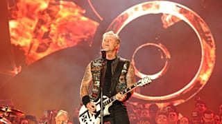 James Hetfield of Metallica performs on the second day of the Rock in Rio music festival in Rio de Janeiro, on September 19, 2015. 