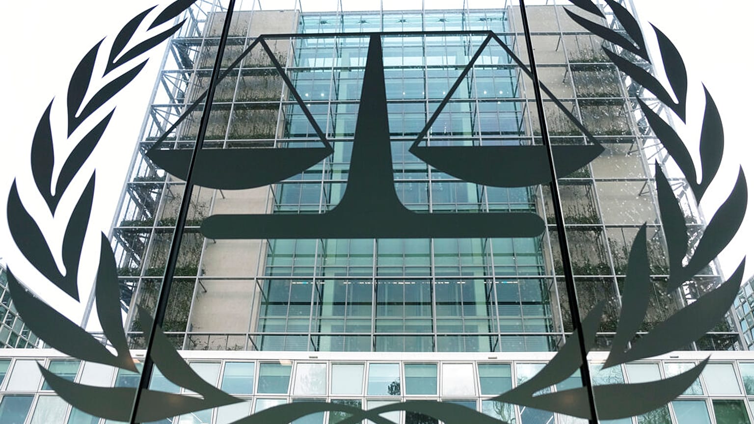  Exterior view of the headquarters of the International Criminal Court in The Hague, Netherlands