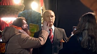 Восковая фигура, изображающая Владимира Путина, в музее в Санкт-Петербурге
